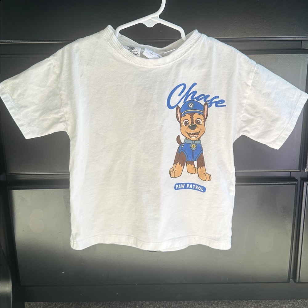 Paw Patrol White Tee with Chase Graphic